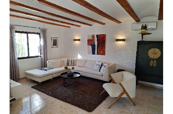 Sommerhaus in Els Poblets zur Ferienvermietung, Zona de estar 126 m², Baujahr 1995, Zustand modernisiert, + Zentralheizung, Klimaanlage, Terreno 560 m², 2 Schlafzimmer, 2 Badezimmer, Pool, ref.: V-0117-12