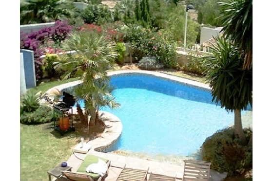 Villa in Moraira(Club Moraira) zu verkaufen, Zona de estar 220 m², Baujahr 2000, + Fussbodenheizung, Klimaanlage, Terreno 800 m², 4 Schlafzimmer, 3 Badezimmer, Pool, ref.: BI-MT.H-523-7