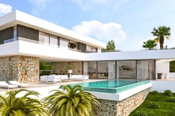 Villa in Javea(Tosalet 5) zu verkaufen, Zona de estar 372 m², Baujahr 2015, Klimaanlage, Terreno 1000 m², 3 Schlafzimmer, 2 Badezimmer, Pool, ref.: BI-JA.H-100-1