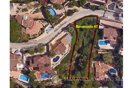 Wohngrundstück in Moraira(Benimeit) zu verkaufen, Klimaanlage, Terreno 800 m², Pool, ref.: MV-2356-4