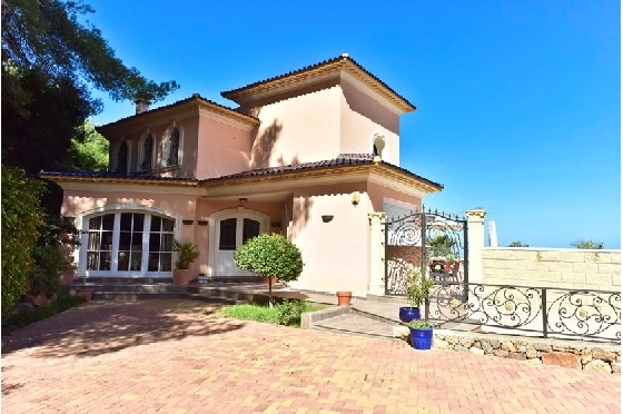 Villa in Denia-La Sella zu verkaufen, Zona de estar 425 m², Baujahr 2006, Zustand neuwertig, + Fussbodenheizung, Klimaanlage, Terreno 1300 m², 5 Schlafzimmer, 4 Badezimmer, Pool, ref.: MJ-0618-32