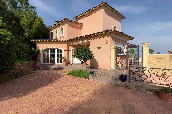Villa in Denia-La Sella zu verkaufen, Zona de estar 425 m², Baujahr 2006, Zustand neuwertig, + Fussbodenheizung, Klimaanlage, Terreno 1300 m², 5 Schlafzimmer, 4 Badezimmer, Pool, ref.: MJ-0618-5