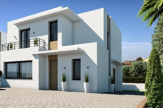 Villa in Denia zu verkaufen, Zona de estar 144 m², Zustand Erstbezug, Klimaanlage, Terreno 220 m², 3 Schlafzimmer, 3 Badezimmer, ref.: GC-1518-2