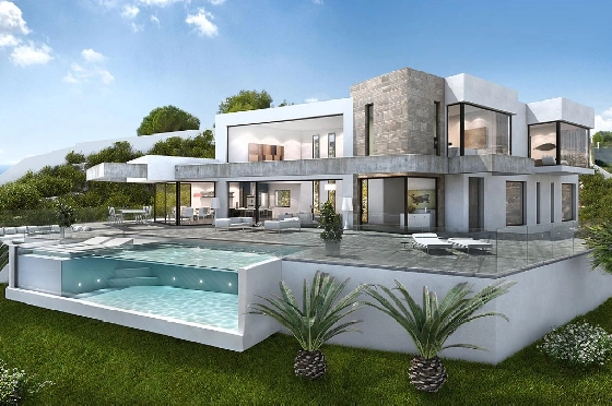 Villa in Moraira(Moraira) zu verkaufen, Zona de estar 600 m², Terreno 1832 m², 4 Schlafzimmer, 5 Badezimmer, Pool, ref.: HG-3252-1