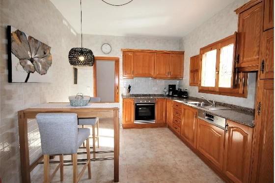 Villa in Els Poblets(Barranquets) zur Ferienvermietung, Zona de estar 130 m², Baujahr 2000, Zustand modernisiert, + Zentralheizung, Klimaanlage, Terreno 580 m², 3 Schlafzimmer, 2 Badezimmer, Pool, ref.: T-0819-9