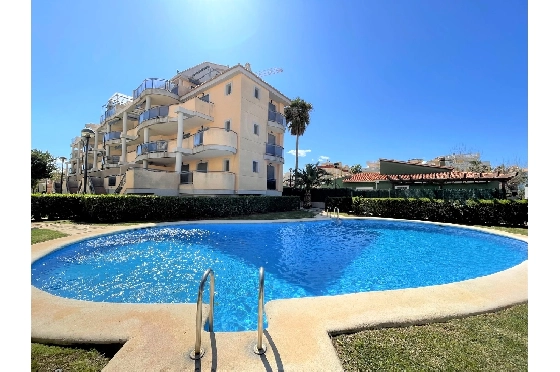 Apartment in Denia(Las Marinas) zur Ferienvermietung, Zona de estar 94 m², Baujahr 2009, Zustand gepflegt, + Zentralheizung, Klimaanlage, 3 Schlafzimmer, 2 Badezimmer, Pool, ref.: T-0715-1