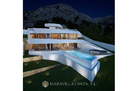 Villa in Altea Hills zu verkaufen, Zona de estar 412 m², + Fussbodenheizung, Klimaanlage, Terreno 979 m², 4 Schlafzimmer, 4 Badezimmer, Pool, ref.: MV-2470-10