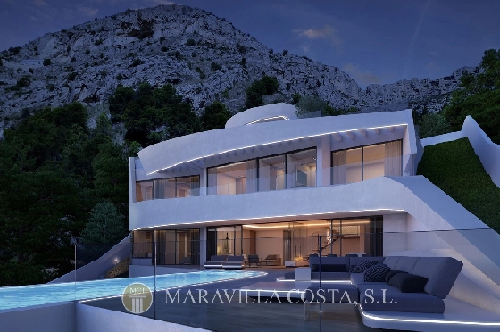 Villa in Altea Hills zu verkaufen, Zona de estar 412 m², + Fussbodenheizung, Klimaanlage, Terreno 979 m², 4 Schlafzimmer, 4 Badezimmer, Pool, ref.: MV-2470-11