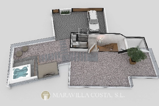 Villa in Altea Hills zu verkaufen, Zona de estar 412 m², + Fussbodenheizung, Klimaanlage, Terreno 979 m², 4 Schlafzimmer, 4 Badezimmer, Pool, ref.: MV-2470-14