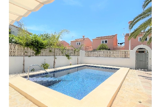 Villa in Els Poblets(Barranquets) zur Ferienvermietung, Zona de estar 110 m², Baujahr 2001, + KLIMA, Klimaanlage, Terreno 400 m², 3 Schlafzimmer, 2 Badezimmer, Pool, ref.: T-0421-3