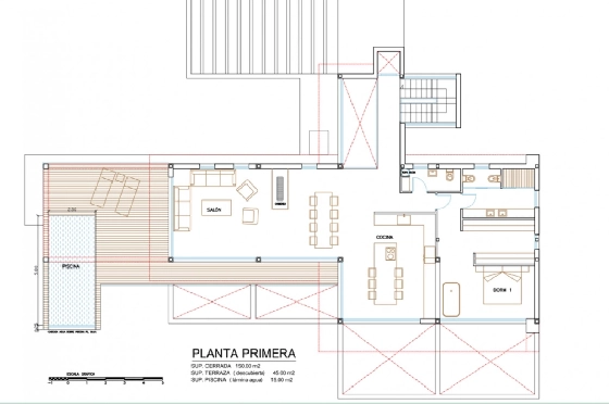 Villa in Denia zu verkaufen, Zona de estar 556 m², Klimaanlage, 5 Schlafzimmer, 6 Badezimmer, Pool, ref.: BS-6951338-37