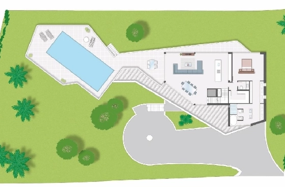 Villa in Javea zu verkaufen, Zona de estar 420 m², Klimaanlage, 4 Schlafzimmer, 5 Badezimmer, Pool, ref.: BS-7149759-14