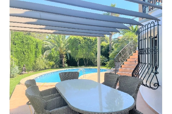 Villa in Denia(Montgo) zur Ferienvermietung, Zona de estar 220 m², Baujahr 1997, Zustand gepflegt, + Zentralheizung, Klimaanlage, Terreno 915 m², 3 Schlafzimmer, 3 Badezimmer, Pool, ref.: T-0422-8