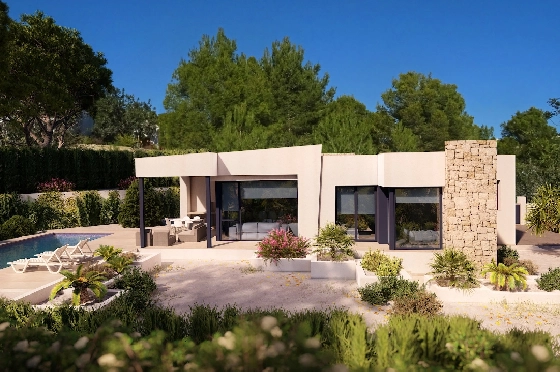 Villa in Benissa zu verkaufen, Zona de estar 138 m², Baujahr 2022, Klimaanlage, Terreno 800 m², 3 Schlafzimmer, 2 Badezimmer, Pool, ref.: BI-BE.H-859-1