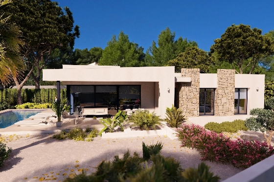 Villa in Benissa zu verkaufen, Zona de estar 150 m², Baujahr 2022, Klimaanlage, Terreno 800 m², 3 Schlafzimmer, 2 Badezimmer, Pool, ref.: BI-BE.H-863-1