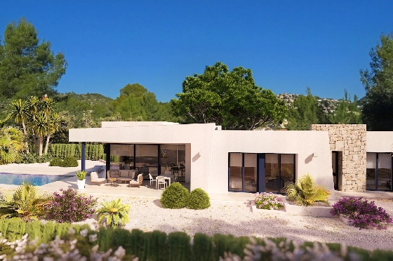 Villa in Benissa zu verkaufen, Zona de estar 147 m², Baujahr 2022, Klimaanlage, Terreno 800 m², 3 Schlafzimmer, 2 Badezimmer, Pool, ref.: BI-BE.H-864-1