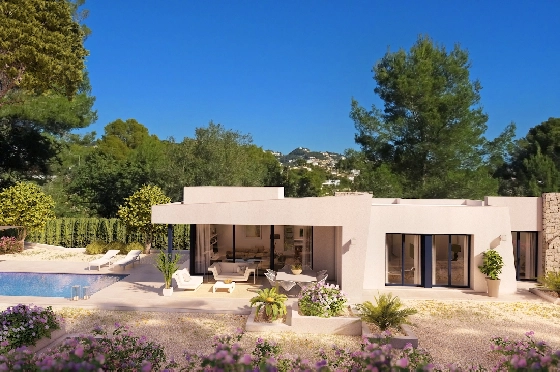 Villa in Benissa zu verkaufen, Zona de estar 153 m², Baujahr 2022, Klimaanlage, Terreno 800 m², 3 Schlafzimmer, 2 Badezimmer, Pool, ref.: BI-BE.H-866-1