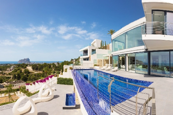 Villa in Benissa zu verkaufen, Zona de estar 544 m², Baujahr 2017, + Fussbodenheizung, Klimaanlage, Terreno 1792 m², 5 Schlafzimmer, 6 Badezimmer, Pool, ref.: HG-3517-1