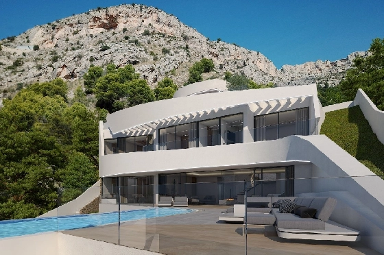 Villa in Altea zu verkaufen, Zona de estar 280 m², Baujahr 2019, + Fussbodenheizung, Terreno 973 m², 4 Schlafzimmer, 4 Badezimmer, ref.: NL-NLD1086-3