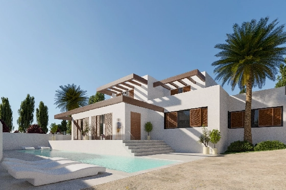 Villa in Moraira zu verkaufen, Zona de estar 298 m², + Fussbodenheizung, Klimaanlage, Terreno 811 m², 4 Schlafzimmer, 4 Badezimmer, Pool, ref.: NL-NLD1218-1