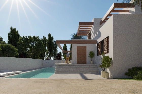 Villa in Moraira zu verkaufen, Zona de estar 298 m², + Fussbodenheizung, Klimaanlage, Terreno 811 m², 4 Schlafzimmer, 4 Badezimmer, Pool, ref.: NL-NLD1218-6
