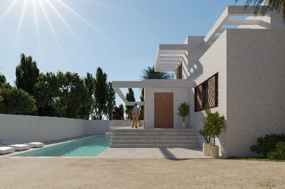 Villa in Moraira zu verkaufen, Zona de estar 298 m², + Fussbodenheizung, Klimaanlage, Terreno 811 m², 4 Schlafzimmer, 4 Badezimmer, Pool, ref.: NL-NLD1218-7