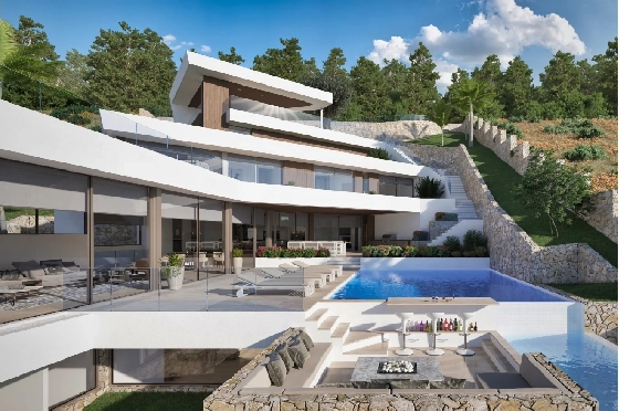 Villa in Javea zu verkaufen, Zona de estar 650 m², + Zentralheizung, Klimaanlage, Terreno 1400 m², 4 Schlafzimmer, 5 Badezimmer, Pool, ref.: NL-NLD1305-1
