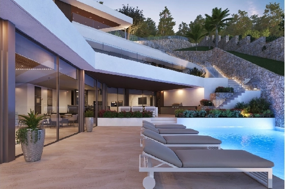 Villa in Javea zu verkaufen, Zona de estar 650 m², + Zentralheizung, Klimaanlage, Terreno 1400 m², 4 Schlafzimmer, 5 Badezimmer, Pool, ref.: NL-NLD1305-3