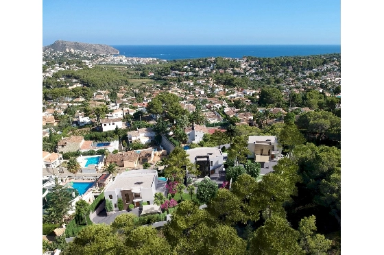 Villa in Moraira zu verkaufen, Baujahr 2022, + Fussbodenheizung, Klimaanlage, Terreno 802 m², 4 Schlafzimmer, 4 Badezimmer, Pool, ref.: NL-NLD1360-7
