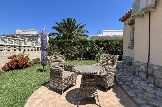Villa in Els Poblets zur Ferienvermietung, Zona de estar 107 m², Baujahr 1998, Zustand gepflegt, + KLIMA, Klimaanlage, Terreno 400 m², 3 Schlafzimmer, 2 Badezimmer, Pool, ref.: T-0223-15