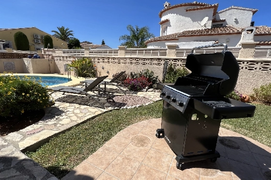 Villa in Els Poblets zur Ferienvermietung, Zona de estar 107 m², Baujahr 1998, Zustand gepflegt, + KLIMA, Klimaanlage, Terreno 400 m², 3 Schlafzimmer, 2 Badezimmer, Pool, ref.: T-0223-16