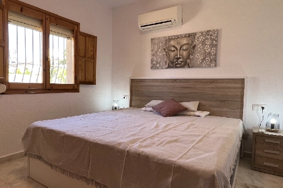 Villa in Els Poblets zur Ferienvermietung, Zona de estar 107 m², Baujahr 1998, Zustand gepflegt, + KLIMA, Klimaanlage, Terreno 400 m², 3 Schlafzimmer, 2 Badezimmer, Pool, ref.: T-0223-5