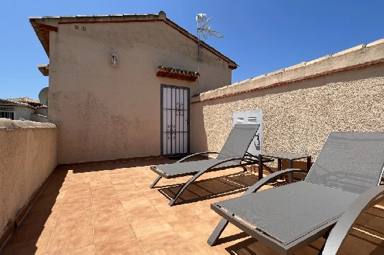 Villa in Els Poblets zur Ferienvermietung, Zona de estar 107 m², Baujahr 1998, Zustand gepflegt, + KLIMA, Klimaanlage, Terreno 400 m², 3 Schlafzimmer, 2 Badezimmer, Pool, ref.: T-0223-8