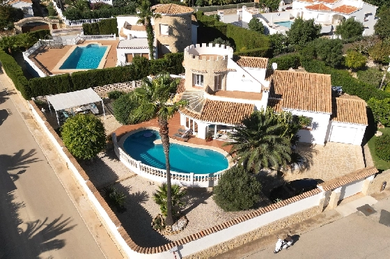 Villa in Javea zu verkaufen, Zona de estar 180 m², Baujahr 1991, Zustand gepflegt, + Zentralheizung, Klimaanlage, Terreno 1013 m², 3 Schlafzimmer, 2 Badezimmer, Pool, ref.: AS-4222-1