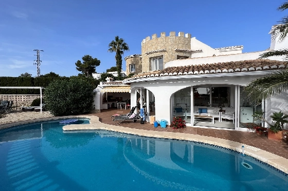 Villa in Javea zu verkaufen, Zona de estar 180 m², Baujahr 1991, Zustand gepflegt, + Zentralheizung, Klimaanlage, Terreno 1013 m², 3 Schlafzimmer, 2 Badezimmer, Pool, ref.: AS-4222-27