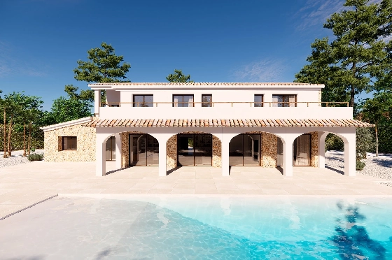 Finca in Benissa(Llenes) zu verkaufen, Zona de estar 368 m², Baujahr 2023, Klimaanlage, Terreno 10000 m², 4 Schlafzimmer, 4 Badezimmer, Pool, ref.: BI-BE.F-164-1