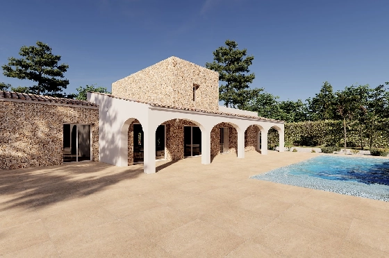 Finca in Benissa(Llenes) zu verkaufen, Zona de estar 254 m², Baujahr 2023, Klimaanlage, Terreno 10000 m², 3 Schlafzimmer, 3 Badezimmer, Pool, ref.: BI-BE.F-165-10