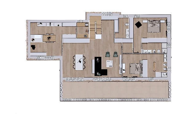 Finca in Benissa(Llenes) zu verkaufen, Zona de estar 254 m², Baujahr 2023, Klimaanlage, Terreno 10000 m², 3 Schlafzimmer, 3 Badezimmer, Pool, ref.: BI-BE.F-165-34