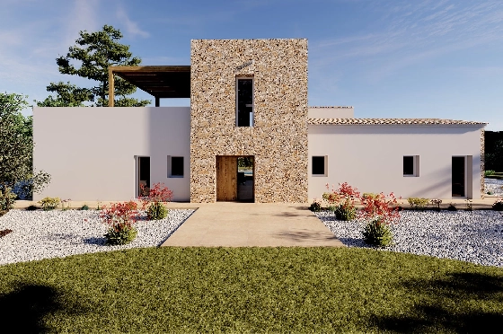 Finca in Benissa(Llenes) zu verkaufen, Zona de estar 254 m², Baujahr 2023, Klimaanlage, Terreno 10000 m², 3 Schlafzimmer, 3 Badezimmer, Pool, ref.: BI-BE.F-165-38