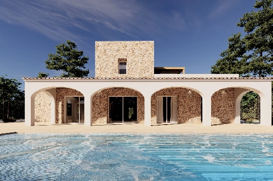 Finca in Benissa(Llenes) zu verkaufen, Zona de estar 254 m², Baujahr 2023, Klimaanlage, Terreno 10000 m², 3 Schlafzimmer, 3 Badezimmer, Pool, ref.: BI-BE.F-165-39