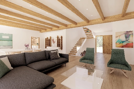 Finca in Benissa(Llenes) zu verkaufen, Zona de estar 254 m², Baujahr 2023, Klimaanlage, Terreno 10000 m², 3 Schlafzimmer, 3 Badezimmer, Pool, ref.: BI-BE.F-165-4