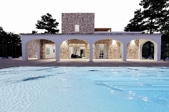 Finca in Benissa(Llenes) zu verkaufen, Zona de estar 254 m², Baujahr 2023, Klimaanlage, Terreno 10000 m², 3 Schlafzimmer, 3 Badezimmer, Pool, ref.: BI-BE.F-165-9