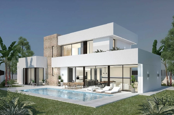 Villa in Moraira(Pla del Mar) zu verkaufen, Zona de estar 280 m², Baujahr 2023, Klimaanlage, Terreno 817 m², 3 Schlafzimmer, 3 Badezimmer, Pool, ref.: BI-MT.H-768-1
