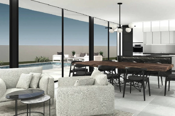 Villa in Moraira(Pla del Mar) zu verkaufen, Zona de estar 280 m², Baujahr 2023, Klimaanlage, Terreno 817 m², 3 Schlafzimmer, 3 Badezimmer, Pool, ref.: BI-MT.H-768-3