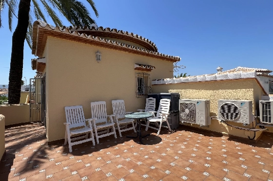 Villa in Els Poblets zur Ferienvermietung, Zona de estar 134 m², Baujahr 2001, Zustand gepflegt, + KLIMA, Klimaanlage, Terreno 413 m², 2 Schlafzimmer, 2 Badezimmer, Pool, ref.: T-0523-14