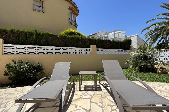 Villa in Els Poblets zur Ferienvermietung, Zona de estar 134 m², Baujahr 2001, Zustand gepflegt, + KLIMA, Klimaanlage, Terreno 413 m², 2 Schlafzimmer, 2 Badezimmer, Pool, ref.: T-0523-16