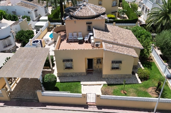 Villa in Els Poblets zur Ferienvermietung, Zona de estar 134 m², Baujahr 2001, Zustand gepflegt, + KLIMA, Klimaanlage, Terreno 413 m², 2 Schlafzimmer, 2 Badezimmer, Pool, ref.: T-0523-21