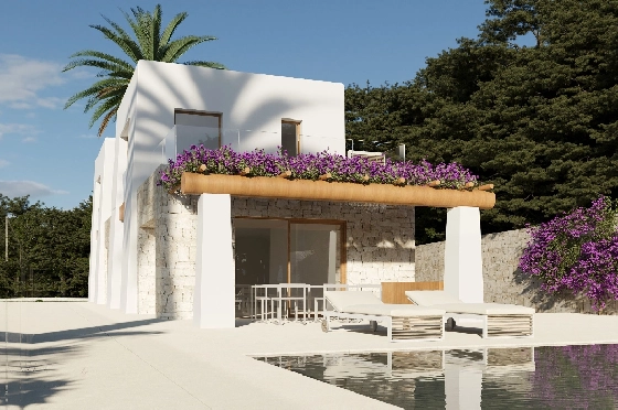 Villa in Benissa(Montemar) zu verkaufen, Zona de estar 450 m², Baujahr 2023, Klimaanlage, Terreno 800 m², 3 Schlafzimmer, 3 Badezimmer, Pool, ref.: BI-BE.H-880-1