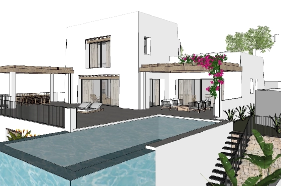 Villa in Moraira zu verkaufen, Zona de estar 425 m², Baujahr 2023, Klimaanlage, Terreno 1000 m², 4 Schlafzimmer, 4 Badezimmer, Pool, ref.: BI-MT.H-777-10