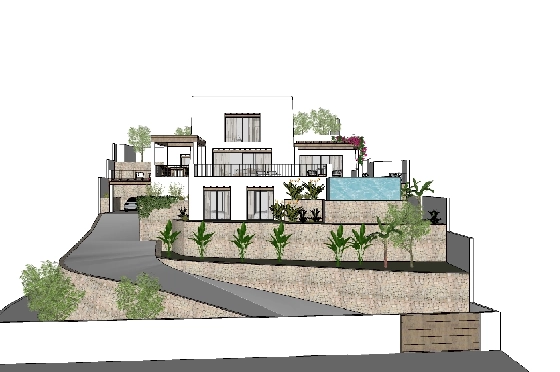 Villa in Moraira zu verkaufen, Zona de estar 425 m², Baujahr 2023, Klimaanlage, Terreno 1000 m², 4 Schlafzimmer, 4 Badezimmer, Pool, ref.: BI-MT.H-777-2